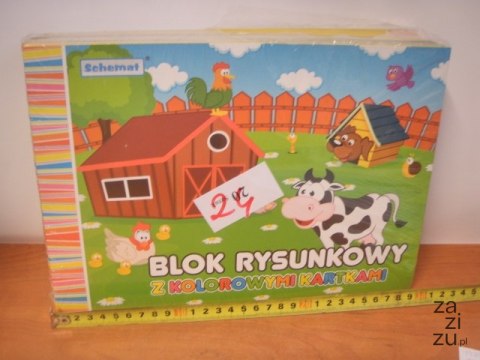 Blok rysunkowy 20szt. kolor A4 Schemat Blok rysunkowy 20szt. kolor A4 Schemat