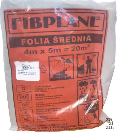 Folia malarska 4x5m 280g FX32 Folia malarska 4x5m 280g FX32