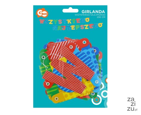Girlanda 230cm WSZYSTKIEGO NAJLEPSZEGO | PF-GWSN Girlanda 230cm WSZYSTKIEGO NAJLEPSZEGO | PF-GWSN