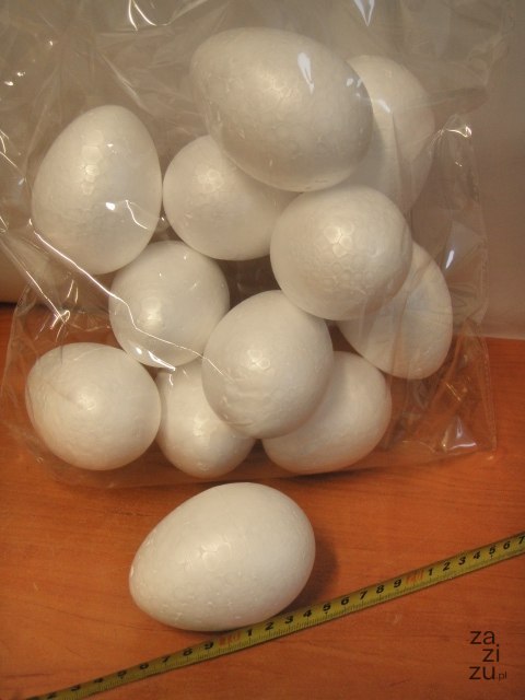 Jajko 9cm styropianowe 12szt. | BJ-09 Jajko 9cm styropianowe 12szt. | BJ-09
