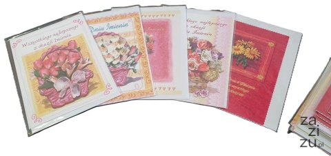 Karnet Imieniny mix 25 szt Karnet Imieniny mix 25 szt