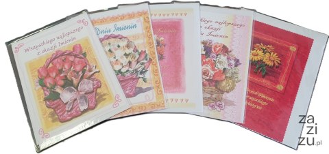 Karnet Imieniny mix 25 szt Karnet Imieniny mix 25 szt