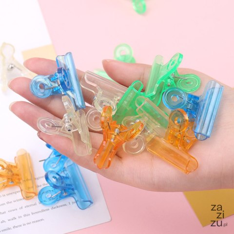 Klipsy biurowe 8szt plastik 9038 Klipsy biurowe 8szt plastik 9038