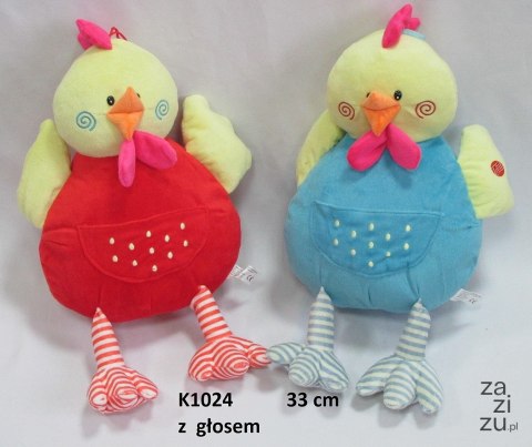 Kurczak pluszowy 33cm z dźwiękiem | K1024 Kurczak pluszowy 33cm z dźwiękiem | K1024