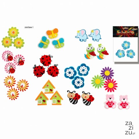 Naklejki z filcu - filcokształty | CFW-0445 Naklejki z filcu - filcokształty | CFW-0445