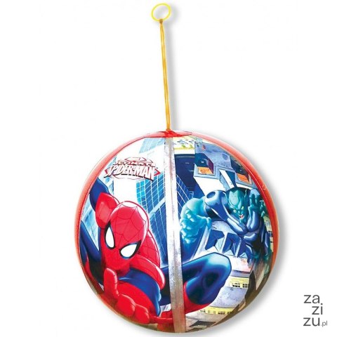 Piłka bajkowa z dzwoneczkiem na gumce TAPBALL SPIDERMAN śr.30 cm 674668 Piłka bajkowa z dzwoneczkiem na gumce TAPBALL SPIDERMAN śr.30 cm 674668