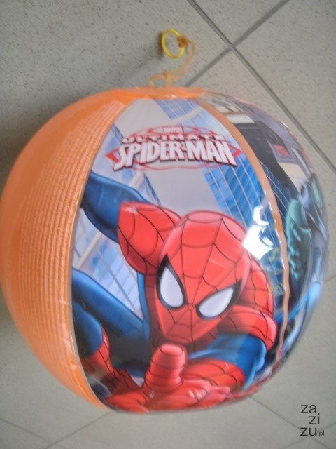Piłka bajkowa z dzwoneczkiem na gumce TAPBALL SPIDERMAN śr.30 cm 674668 Piłka bajkowa z dzwoneczkiem na gumce TAPBALL SPIDERMAN śr.30 cm 674668