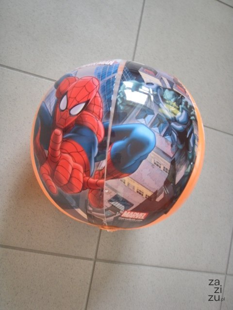 Piłka bajkowa z dzwoneczkiem na gumce TAPBALL SPIDERMAN śr.30 cm 674668 Piłka bajkowa z dzwoneczkiem na gumce TAPBALL SPIDERMAN śr.30 cm 674668