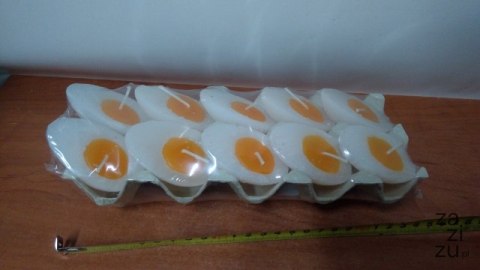Świeca połówka wzdłuż jajka 10szt. 48/68mm | JPW46/68 Świeca połówka wzdłuż jajka 10szt. 48/68mm | JPW46/68