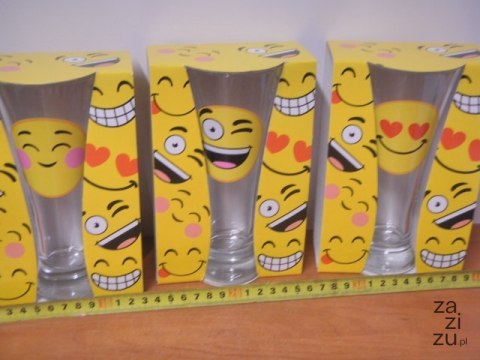 Szklanka do piwa 300ml EMOTKI | 44286 Szklanka do piwa 300ml EMOTKI | 44286