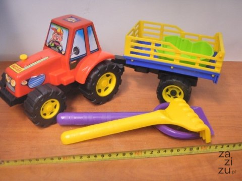 Traktor + łopatka z grabkami + foremka | 262 Traktor + łopatka z grabkami + foremka | 262