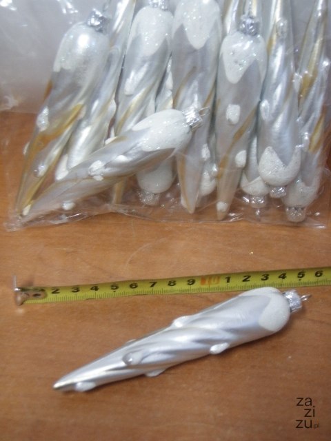 Bombka sopel dekor-135 12szt. | 333 Bombka sopel dekor-135 12szt. | 333