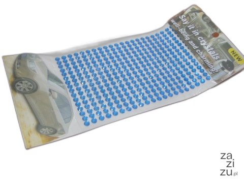 Cyrkonie na blistrze 352szt. niebieskie | DC-2005 Cyrkonie na blistrze 352szt. niebieskie | DC-2005