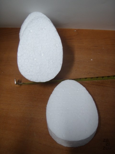 Jajko 5szt. styropianowe 10/2cm | 1711 Jajko 5szt. styropianowe 10/2cm | 1711