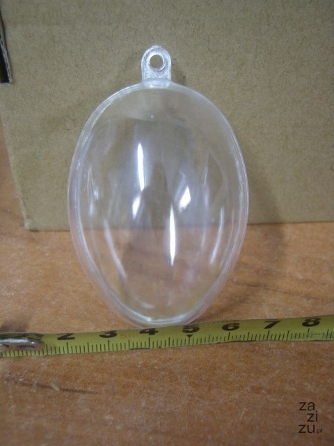 Jajko akrylowe otwierane 6cm 5 kompletów EGA-16124 Jajko akrylowe otwierane 6cm 5 kompletów EGA-16124