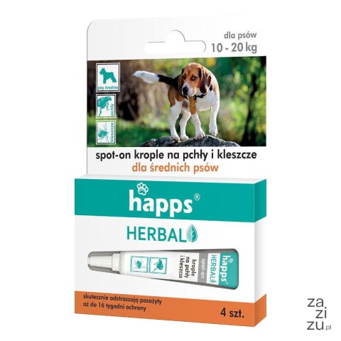 Krople na pchły i kleszcze dla średnich psów 10-20kg Krople na pchły i kleszcze dla średnich psów 10-20kg