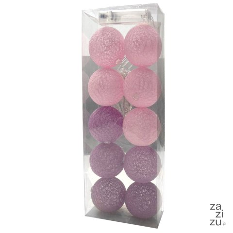 Lampki na baterie 10szt. COTTON BALLS | 475385 Lampki na baterie 10szt. COTTON BALLS | 475385