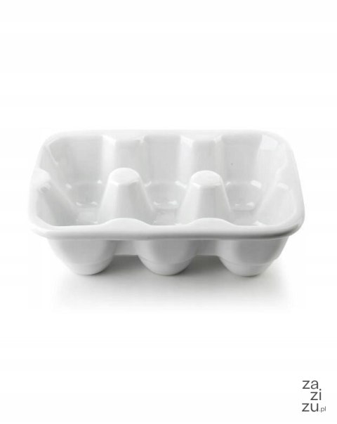 Pojemnik ceram na 6 jajek 16cm biała porcelana | ZD3410 Pojemnik ceram na 6 jajek 16cm biała porcelana | ZD3410