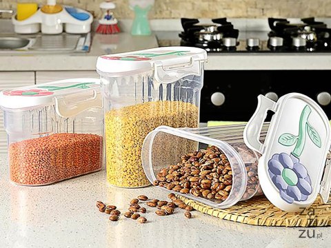Pojemnik plastikowy 2,4l. KWIAT | AP-9092 Pojemnik plastikowy 2,4l. KWIAT | AP-9092
