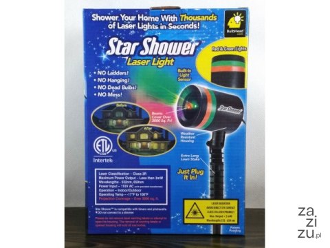 Projektor laser STAR SHOWER MB-10469 Projektor laser STAR SHOWER MB-10469