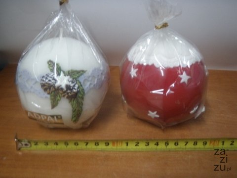 Świeca kula BOŻE NARODZENIE 10cm | K-4 Świeca kula BOŻE NARODZENIE 10cm | K-4