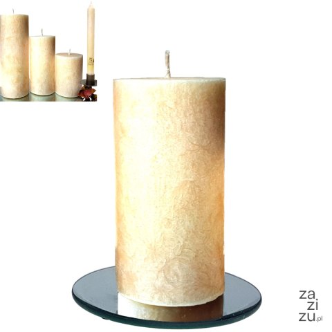 Świeca pieńkowa 120/60mm bawełna/ecru | 34377 Świeca pieńkowa 120/60mm bawełna/ecru | 34377