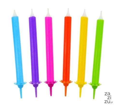 Świeczki 12szt tęcza PF-SUT12 Świeczki 12szt tęcza PF-SUT12