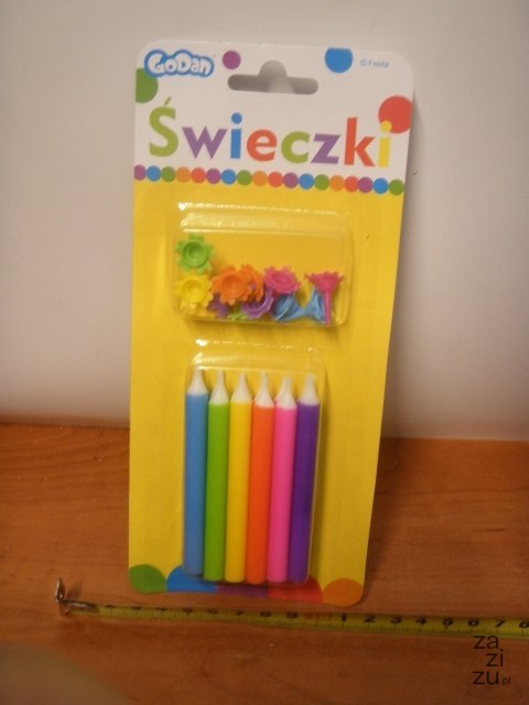 Świeczki 12szt tęcza PF-SUT12 Świeczki 12szt tęcza PF-SUT12