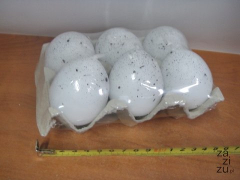 Świeczki jajko nakrapiane 6szt. 45/60mm Świeczki jajko nakrapiane 6szt. 45/60mm