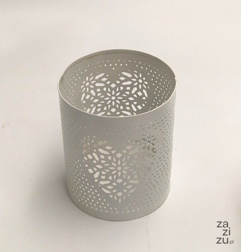 Świecznik metalowy biały | ISM-1512 Świecznik metalowy biały | ISM-1512