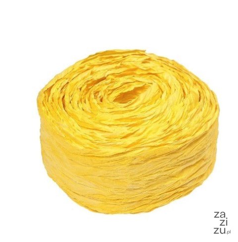Wstążka papierowa karbowana ZÓŁTA 8cmx 9m Wstążka papierowa karbowana ZÓŁTA 8cmx 9m