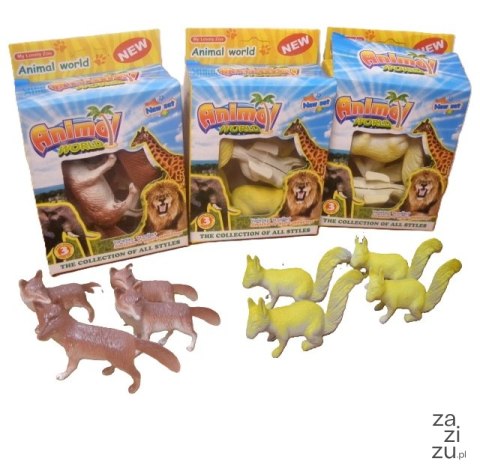 Zwierzęta w pudełku 4 szt animal Zwierzęta w pudełku 4 szt animal
