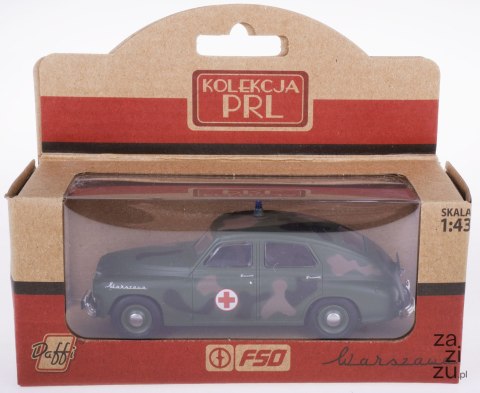 Auto metalowe 1:43 WARSZAWA KARETKA WOJSKOWA B-251 KOLEKCJA PRL Auto metalowe 1:43 WARSZAWA KARETKA WOJSKOWA B-251 KOLEKCJA PRL