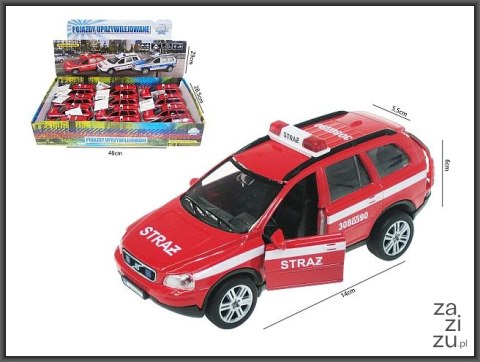 Auto metalowe STRAŻ POŻARNA światło / dźwięk | HKG016 Auto metalowe STRAŻ POŻARNA światło / dźwięk | HKG016
