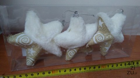 Bombka 3szt. w kloszu GWIAZDKA | WAD7770 Bombka 3szt. w kloszu GWIAZDKA | WAD7770
