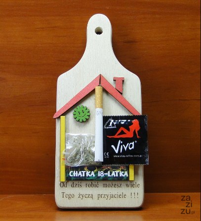 Deska CHATKA 18-NASTOLATKA 21 x 14 cm. | P322 Deska CHATKA 18-NASTOLATKA 21 x 14 cm. | P322