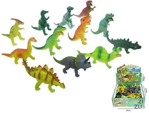Dinozaur 6szt gumowy z grochem 663816 Dinozaur 6szt gumowy z grochem 663816