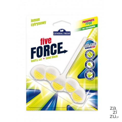 Kostka do wc FIVE FORCE cytrynowy Kostka do wc FIVE FORCE cytrynowy