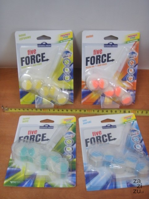 Kostka do wc FIVE FORCE cytrynowy Kostka do wc FIVE FORCE cytrynowy