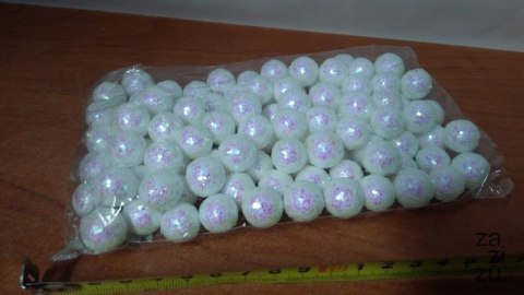 Kulki brokat 100szt. BIAŁE/CZERWONE | GMG96307-100 Kulki brokat 100szt. BIAŁE/CZERWONE | GMG96307-100