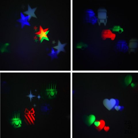 Lampka projektor z wymiennymi wzorami 12szt. Lampka projektor z wymiennymi wzorami 12szt.