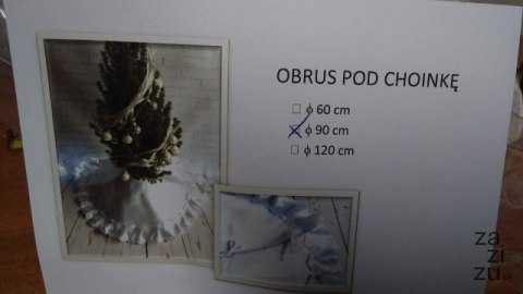 Obrus falbanka pod choinkę FI-90 Obrus falbanka pod choinkę FI-90