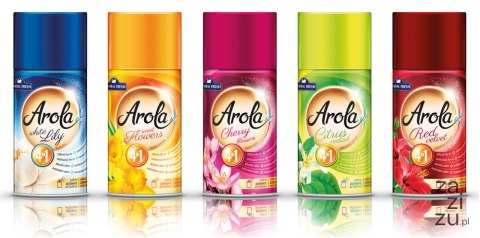 Odświeżacz powietrza AROLA czerwony aksamit 4w1 250ml Odświeżacz powietrza AROLA czerwony aksamit 4w1 250ml