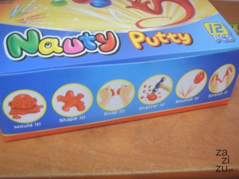 Plastelina skacząca 12szt. w jajku | W161102164 Plastelina skacząca 12szt. w jajku | W161102164