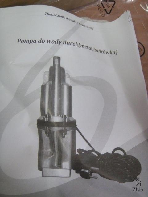 Pompa do wody z metalową końcówką NUREK Pompa do wody z metalową końcówką NUREK