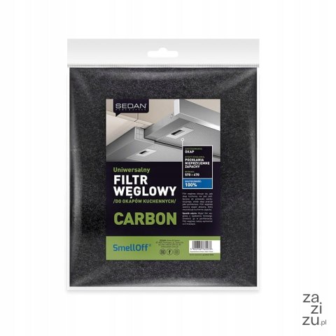 Uniwersalny filtr węglowy do okapów kuchennych 57x47 SMELLOFF Uniwersalny filtr węglowy do okapów kuchennych 57x47 SMELLOFF