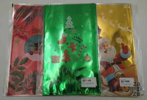 Worek foliowy celofan 25szt 20x35 Boże Narodzenie Worek foliowy celofan 25szt 20x35 Boże Narodzenie