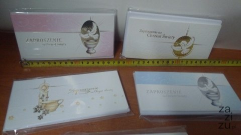 Zaproszenie 10szt CHRZEST 514227 Zaproszenie 10szt CHRZEST 514227