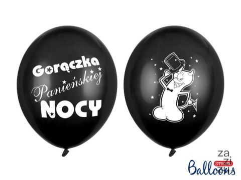 Balony 6szt fi-30 GORĄCZKA PANIEŃSKIEJ NOCY Balony 6szt fi-30 GORĄCZKA PANIEŃSKIEJ NOCY