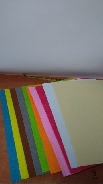Filc 10szt. A4 kol. NEON | WKF-0444 Filc 10szt. A4 kol. NEON | WKF-0444